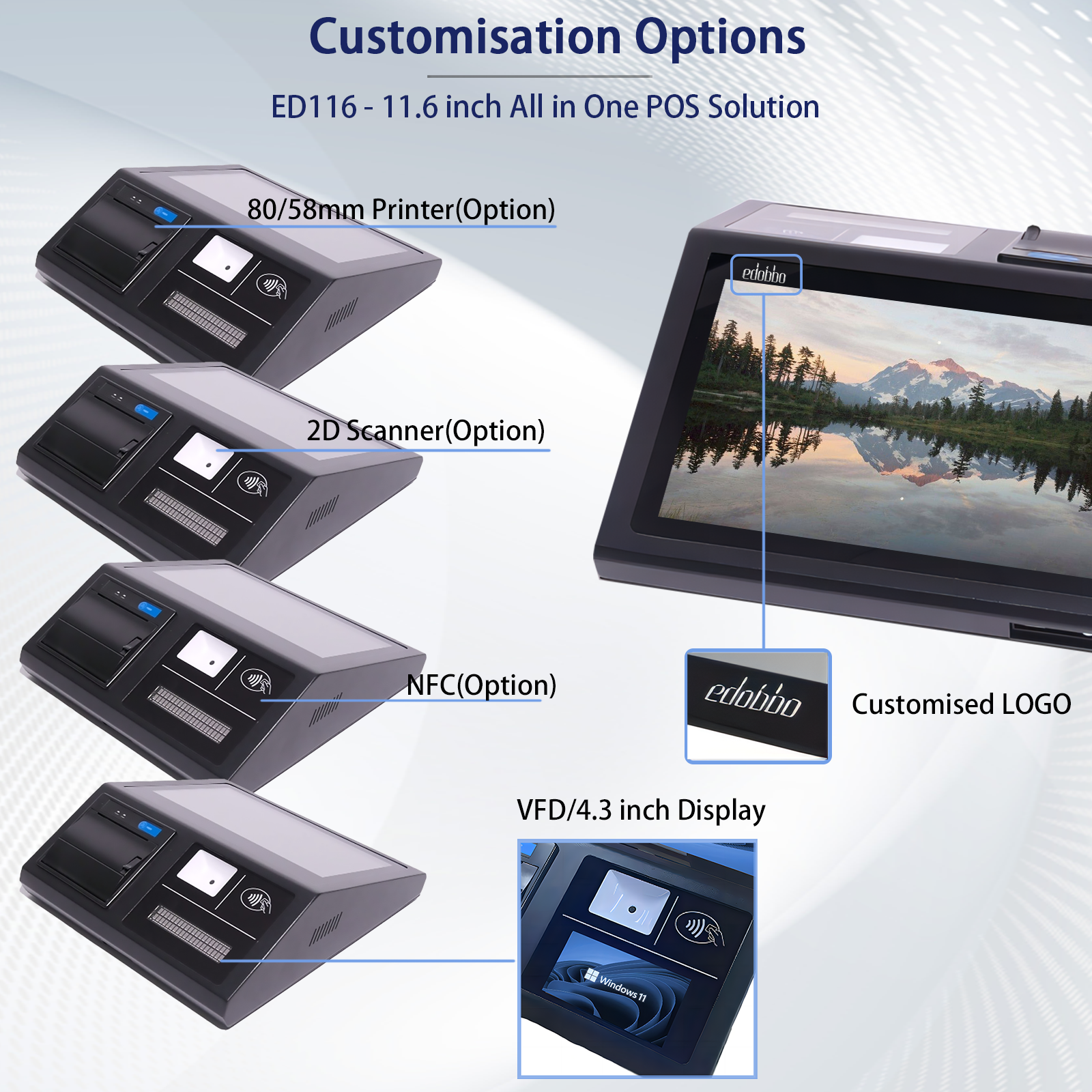 ED116W:Aluminum shell with printer and scanner(图1)