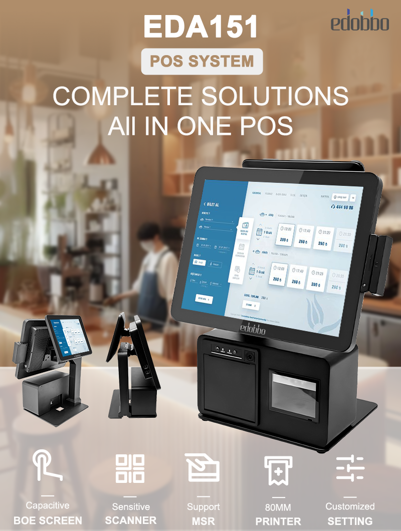 EDA151-15/15.6 Inch Cash Register with Portable Scanning and Printing Module(图1)