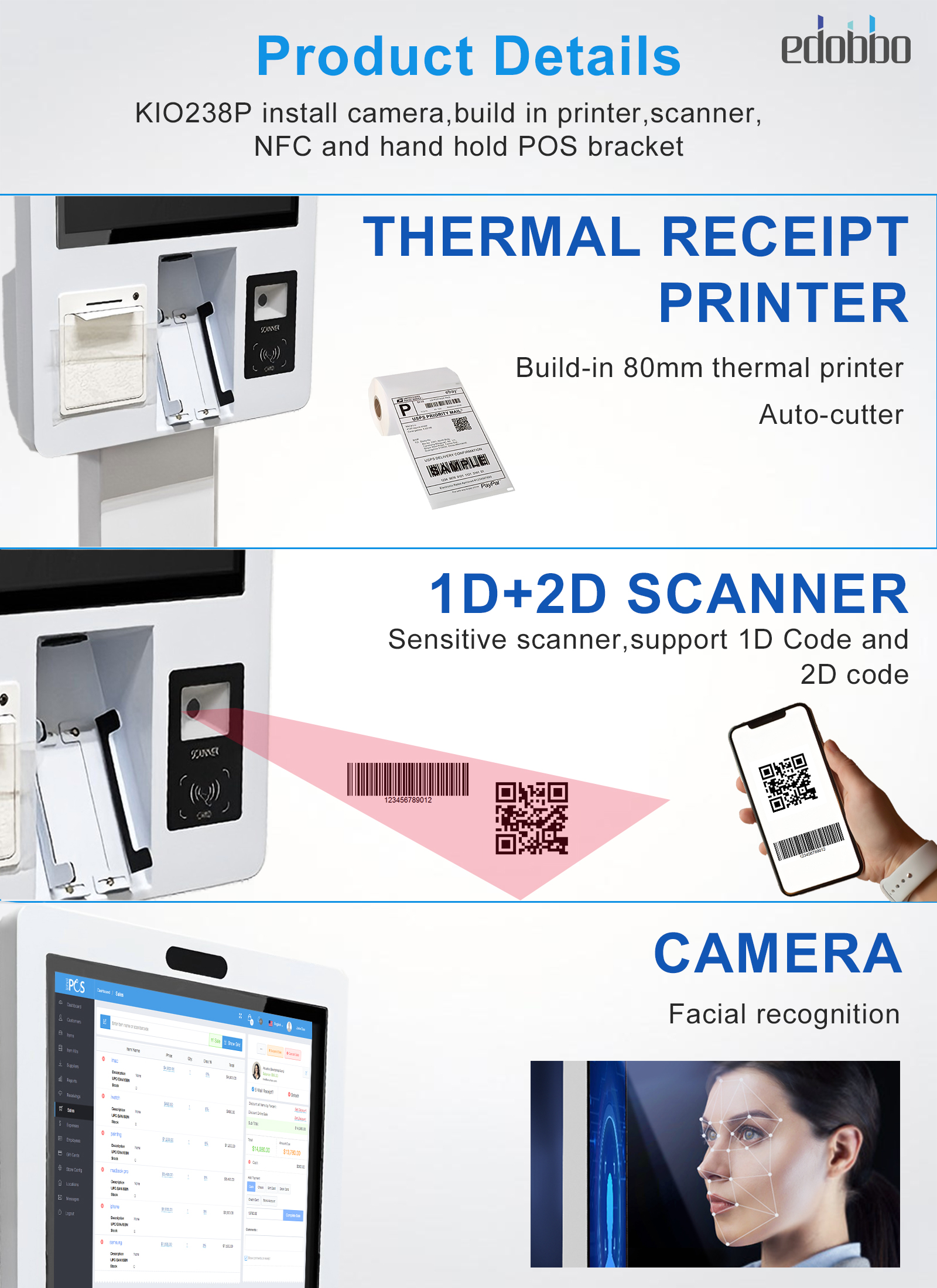 KIO215P:Lock Case Desige Self-Service Kiosk(图3)