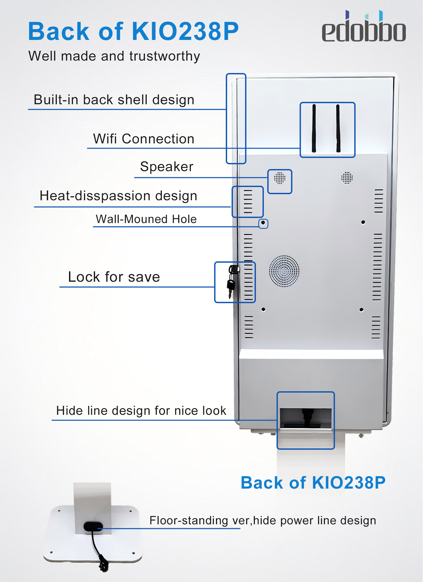 KIO215P:Lock Case Desige Self-Service Kiosk(图5)
