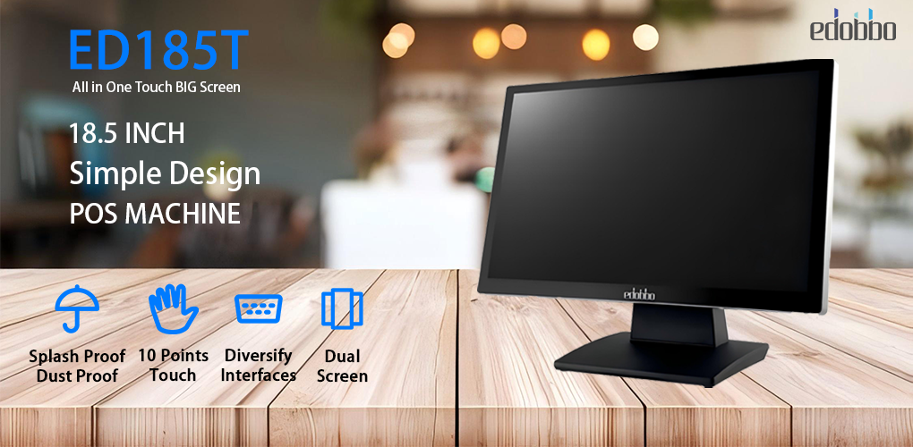 ED185T-18.5" Dual-OS Touch Panel PC: Fanless & Metal Design(图1)